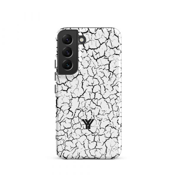 Designer hard case Samsung® and Samsung Galaxy® mobile phone case Craquelee white black 22 tough case for samsung glossy samsung galaxy s22 front 652531285def5