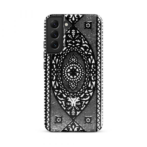 Designer Hardcase Samsung® and Samsung Galaxy® Cell Phone Case Folk Print schwarz 24 tough case for samsung glossy samsung galaxy s22 plus front 652588b4a98ba