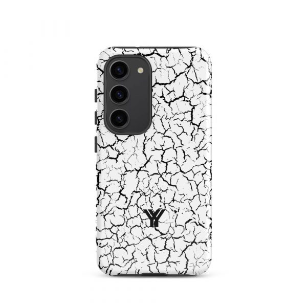 Designer Hardcase Samsung® und Samsung Galaxy® Handyhülle Craquelee weiß schwarz 28 tough case for samsung glossy samsung galaxy s23 front 652531285e0f8