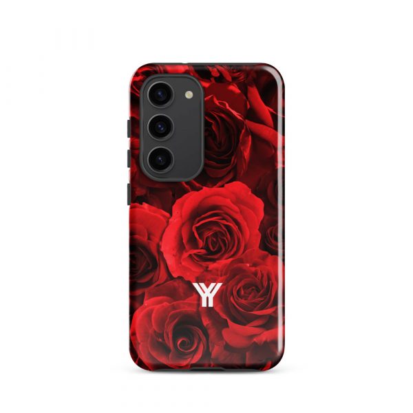Designer Hardcase Samsung® und Samsung Galaxy® Handyhülle Rote Rosen 28 tough case for samsung glossy samsung galaxy s23 front 652537dd12717