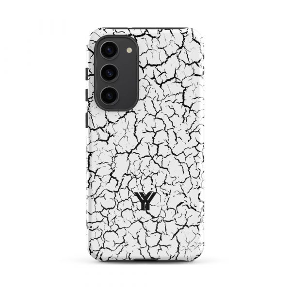 Designer hard case Samsung® and Samsung Galaxy® mobile phone case Craquelee white black 30 tough case for samsung glossy samsung galaxy s23 plus front 652531285e1c5