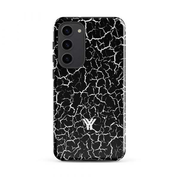 Designer Hardcase Samsung® und Samsung Galaxy® Handyhülle Craquelee schwarz weiß 30 tough case for samsung glossy samsung galaxy s23 plus front 652e3e6226008