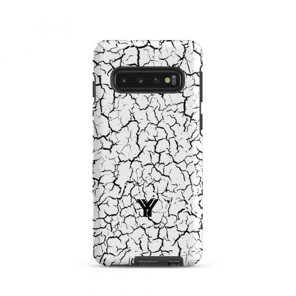 Designer Hardcase Samsung® und Samsung Galaxy® Handyhülle Craquelee weiß schwarz 2 tough case for samsung matte samsung galaxy s10 front 652531285d6b3