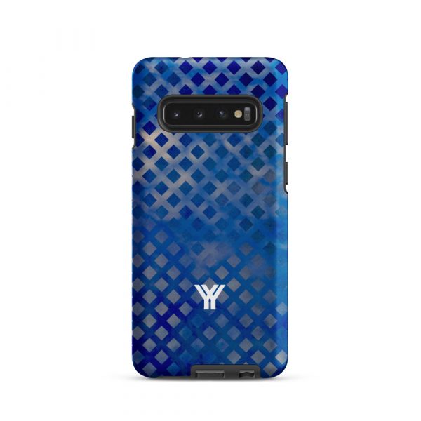 Designer Hardcase Samsung® und Samsung Galaxy® Handyhülle mesh style double blue 2 tough case for samsung matte samsung galaxy s10 front 652554a027e1c