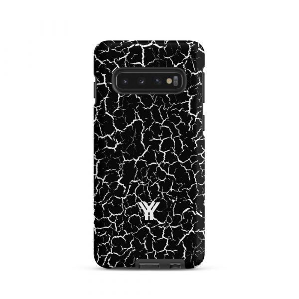 Designer Hardcase Samsung® und Samsung Galaxy® Handyhülle Craquelee schwarz weiß 2 tough case for samsung matte samsung galaxy s10 front 652e3e62254c3