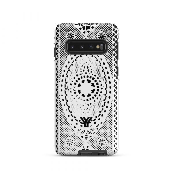 Designer Hardcase Samsung® und Samsung Galaxy® Handyhülle Folk Print weiß 2 tough case for samsung matte samsung galaxy s10 front 652e4f696277e