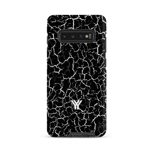Designer Hardcase Samsung® und Samsung Galaxy® Handyhülle Craquelee schwarz weiß 3 tough case for samsung matte samsung galaxy s10 plus front 652e3e622553e
