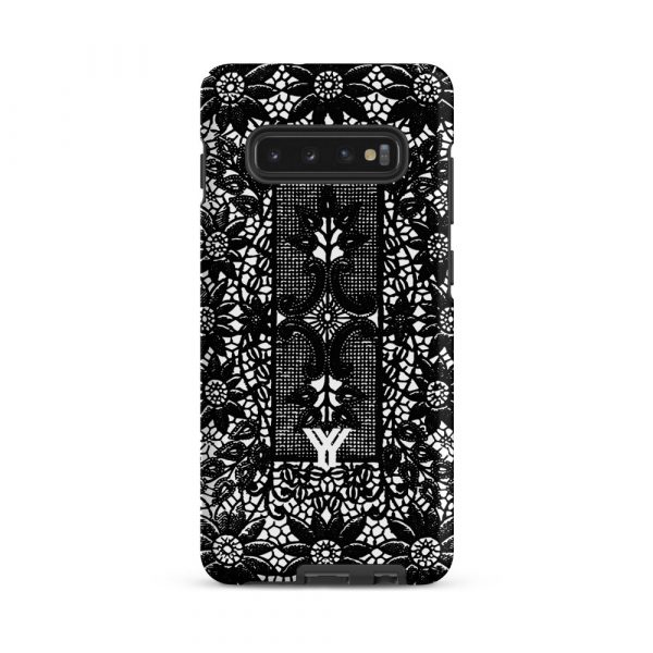 Designer Hardcase Samsung® und Samsung Galaxy® Handyhülle Folk Print Crochet schwarz 3 tough case for samsung matte samsung galaxy s10 plus front 652e4edc19132