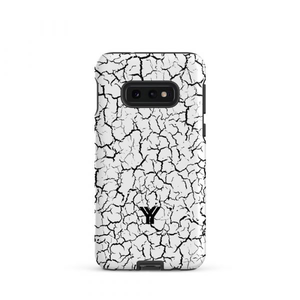 Designer hard case Samsung® and Samsung Galaxy® mobile phone case Craquelee white black 5 tough case for samsung matte samsung galaxy s10e front 652531285d7f5