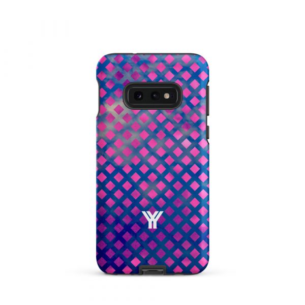 Designer Hardcase Samsung® und Samsung Galaxy® Handyhülle mesh style blue pink 5 tough case for samsung matte samsung galaxy s10e front 652551cf8b68c