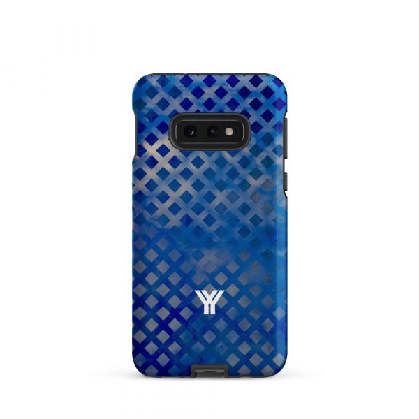 Designer Hardcase Samsung® und Samsung Galaxy® Handyhülle mesh style double blue 5 tough case for samsung matte samsung galaxy s10e front 652554a027f6e