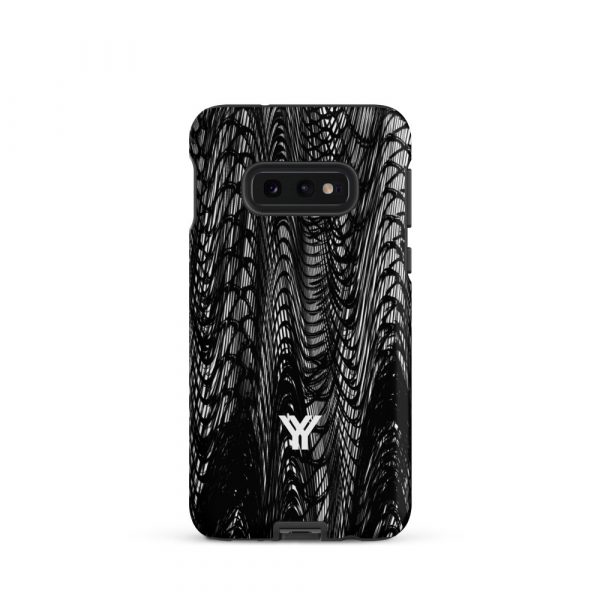 Designer Hardcase Samsung® und Samsung Galaxy® Handyhülle mesh style black & white 5 tough case for samsung matte samsung galaxy s10e front 652581793ee6b