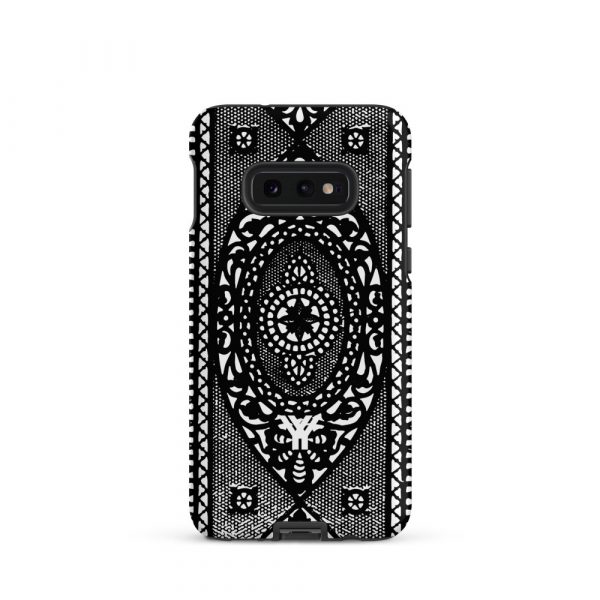 Designer Hardcase Samsung® und Samsung Galaxy® Handyhülle Folk Print schwarz 5 tough case for samsung matte samsung galaxy s10e front 652588b4a8d46