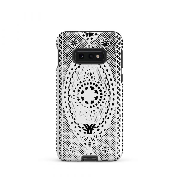 Designer Hardcase Samsung® und Samsung Galaxy® Handyhülle Folk Print weiß 5 tough case for samsung matte samsung galaxy s10e front 652e4f696296b