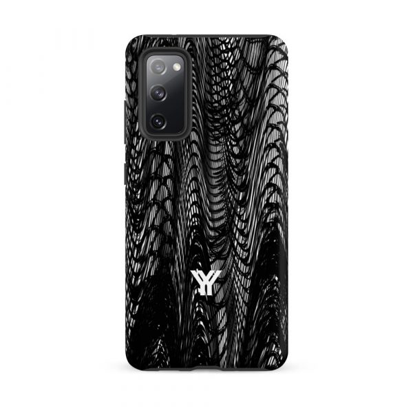 Designer Hardcase Samsung® und Samsung Galaxy® Handyhülle mesh style black & white 9 tough case for samsung matte samsung galaxy s20 fe front 652581793f13c
