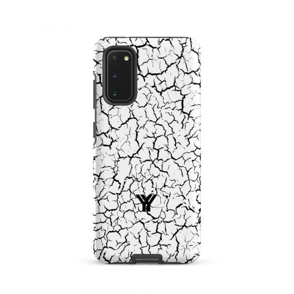 Designer Hardcase Samsung® und Samsung Galaxy® Handyhülle Craquelee weiß schwarz 7 tough case for samsung matte samsung galaxy s20 front 652531285d8a2