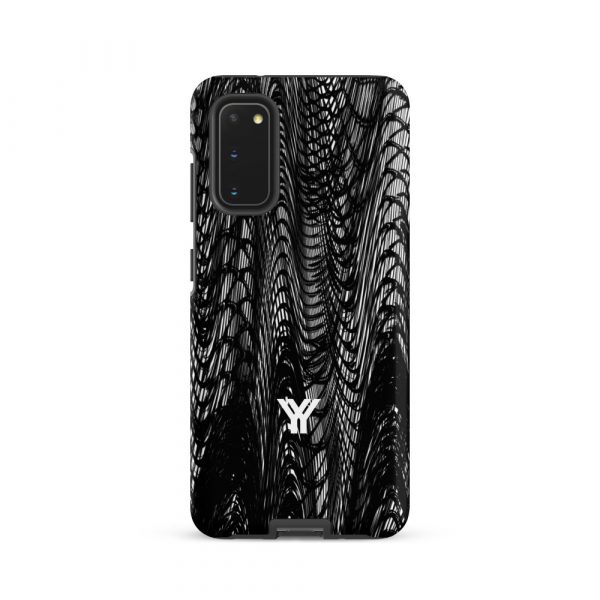 Designer Hardcase Samsung® und Samsung Galaxy® Handyhülle mesh style black & white 7 tough case for samsung matte samsung galaxy s20 front 652581793ef8e
