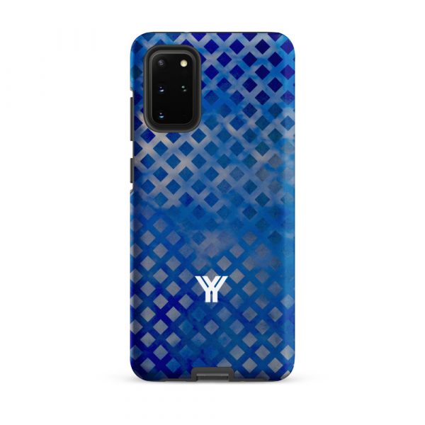 Designer Hardcase Samsung® und Samsung Galaxy® Handyhülle mesh style double blue 11 tough case for samsung matte samsung galaxy s20 plus front 652554a02819f