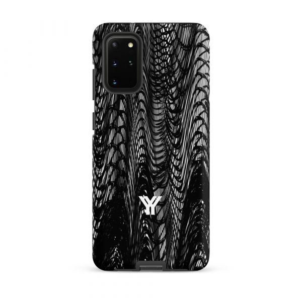 Designer Hardcase Samsung® und Samsung Galaxy® Handyhülle mesh style black & white 11 tough case for samsung matte samsung galaxy s20 plus front 652581793f277
