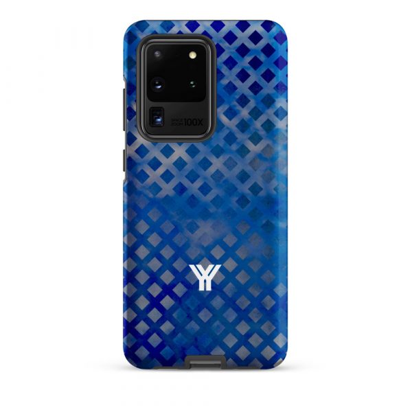 Designer Hardcase Samsung® und Samsung Galaxy® Handyhülle mesh style double blue 13 tough case for samsung matte samsung galaxy s20 ultra front 652554a028251