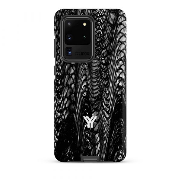 Designer Hardcase Samsung® und Samsung Galaxy® Handyhülle mesh style black & white 13 tough case for samsung matte samsung galaxy s20 ultra front 652581793f3cc
