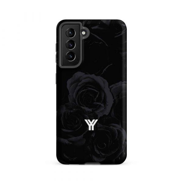 Designer Hardcase Samsung® und Samsung Galaxy® Handyhülle Midnight Roses 17 tough case for samsung matte samsung galaxy s21 fe front 65253d9239211
