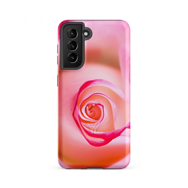 Designer Hardcase Samsung® und Samsung Galaxy® Handyhülle Pink Roses 17 tough case for samsung matte samsung galaxy s21 fe front 652581e884b82