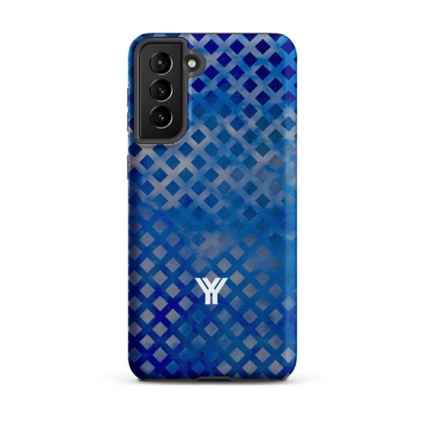 Designer Hardcase Samsung® and Samsung Galaxy® Handyhülle mesh style double blue 19 tough case for samsung matte samsung galaxy s21 plus front 652554a0284c4