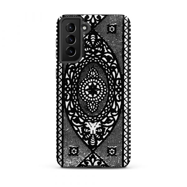 Designer Hardcase Samsung® and Samsung Galaxy® Cell Phone Case Folk Print schwarz 19 tough case for samsung matte samsung galaxy s21 plus front 652588b4a95ac