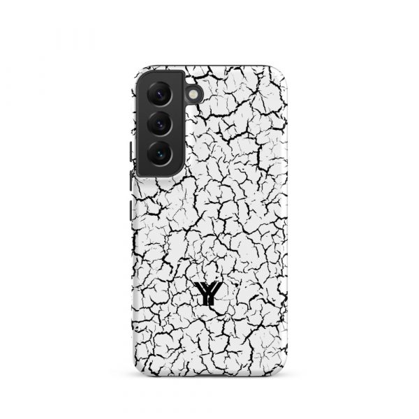 Designer Hardcase Samsung® und Samsung Galaxy® Handyhülle Craquelee weiß schwarz 23 tough case for samsung matte samsung galaxy s22 front 652531285df51