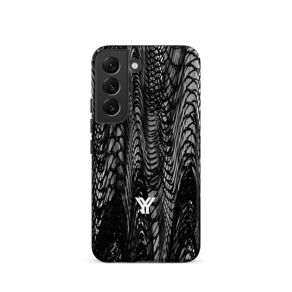 Designer Hardcase Samsung® und Samsung Galaxy® Handyhülle mesh style black & white 23 tough case for samsung matte samsung galaxy s22 front 652581793f9f9