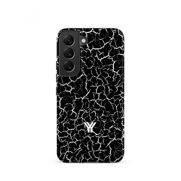 Designer Hardcase Samsung® und Samsung Galaxy® Handyhülle Craquelee schwarz weiß 23 tough case for samsung matte samsung galaxy s22 front 652e3e6225d3d