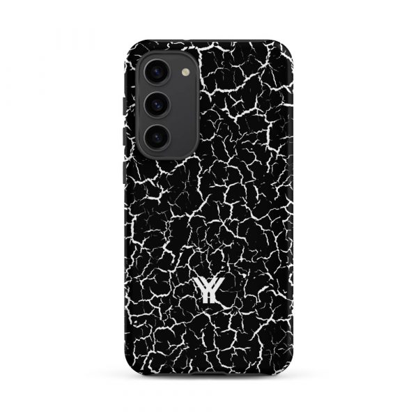 Designer Hardcase Samsung® und Samsung Galaxy® Handyhülle Craquelee schwarz weiß 31 tough case for samsung matte samsung galaxy s23 plus front 652e3e6226060