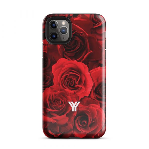 Designer Hardcase iPhone® Handyhülle Rote Rosen 5 tough case for iphone glossy iphone 11 pro max front 6547d88aa762d