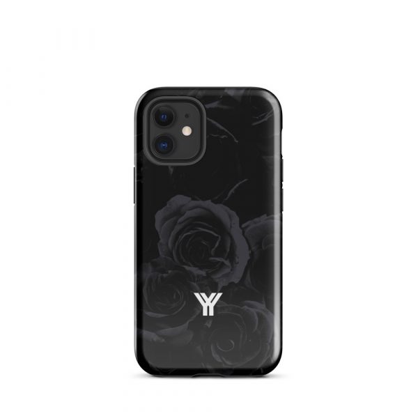 Designer Hardcase iPhone® Handyhülle Midnight Roses 7 tough case for iphone glossy iphone 12 mini front 6547d94e3bcc5