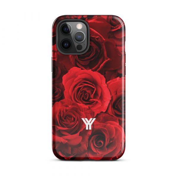 Designer Hardcase iPhone® Handyhülle Rote Rosen 13 tough case for iphone glossy iphone 12 pro max front 6547d88aa7879