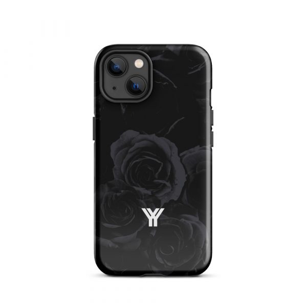 Designer Hardcase iPhone® Handyhülle Midnight Roses 17 tough case for iphone glossy iphone 13 front 6547d94e3c185