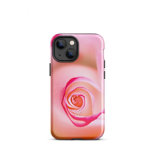 Designer Hardcase iPhone® Handyhülle Pink Roses 14 tough case for iphone glossy iphone 13 mini front 6547db71012af