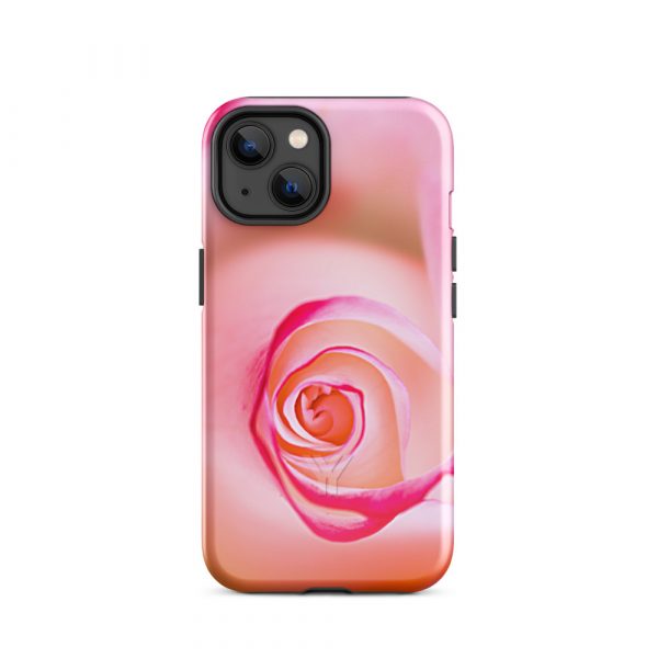 Designer Hardcase iPhone® Handyhülle Pink Roses 22 tough case for iphone glossy iphone 14 front 6547db710166b