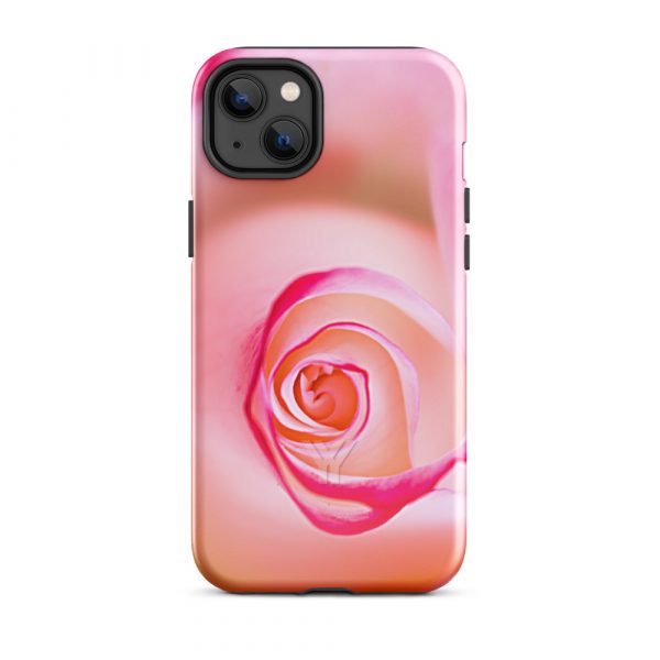 Designer Hardcase iPhone® Handyhülle Pink Roses 24 tough case for iphone glossy iphone 14 plus front 6547db7101758