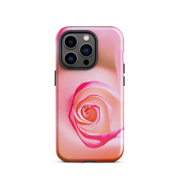 Designer Hardcase iPhone® Handyhülle Pink Roses 26 tough case for iphone glossy iphone 14 pro front 6547db7101848