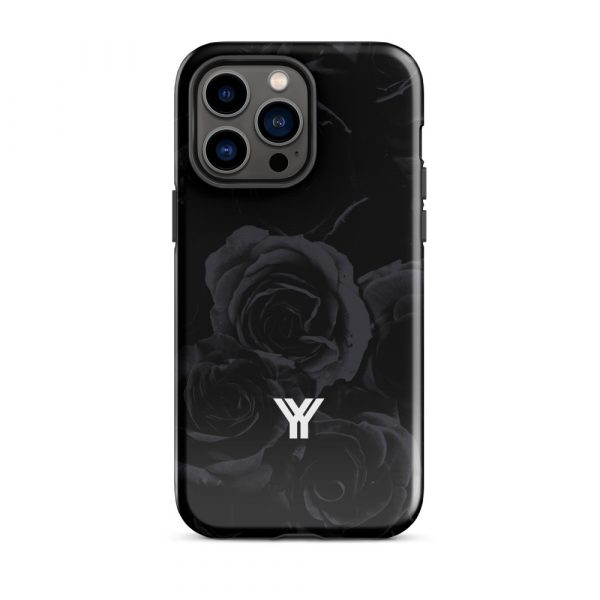 Designer Hardcase iPhone® Handyhülle Midnight Roses 29 tough case for iphone glossy iphone 14 pro max front 6547d94e3c6aa