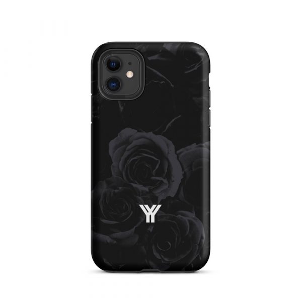 Designer Hardcase iPhone® Handyhülle Midnight Roses 2 tough case for iphone matte iphone 11 front 6547d94e3ba1b