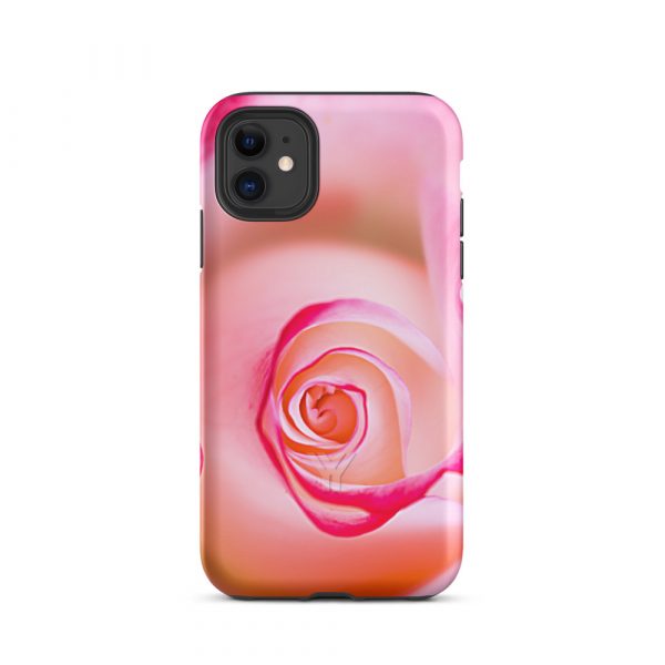 Designer Hardcase iPhone® Handyhülle Pink Roses 1 tough case for iphone matte iphone 11 front 6547db7100bea