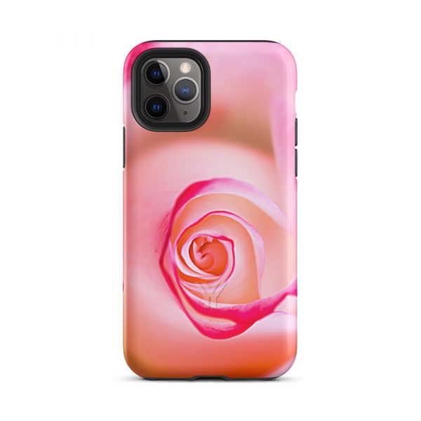 Designer Hardcase iPhone® Handyhülle Pink Roses 3 tough case for iphone matte iphone 11 pro front 6547db7100d33