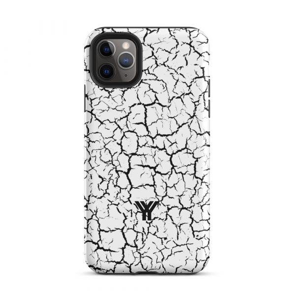 Designer Hardcase iPhone® Handyhülle Weiß Craquelee Schwarz 6 tough case for iphone matte iphone 11 pro max front 6547d6ffa8731