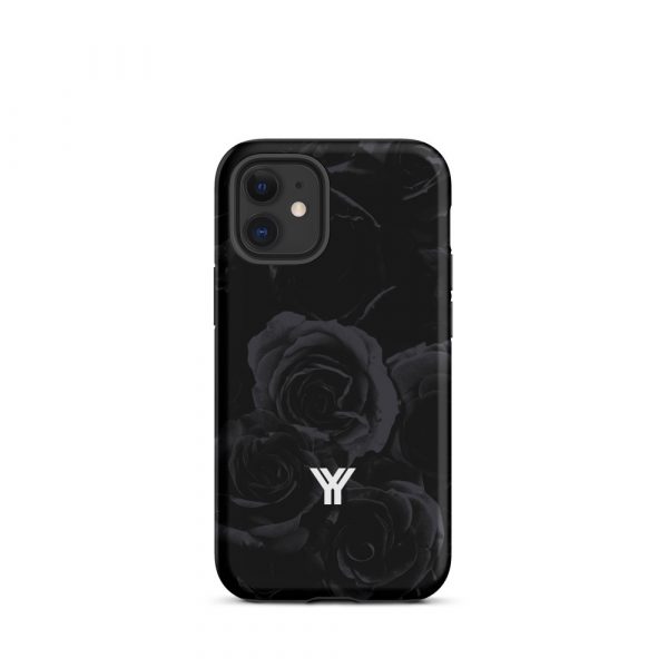 Designer Hardcase iPhone® Handyhülle Midnight Roses 8 tough case for iphone matte iphone 12 mini front 6547d94e3bd45