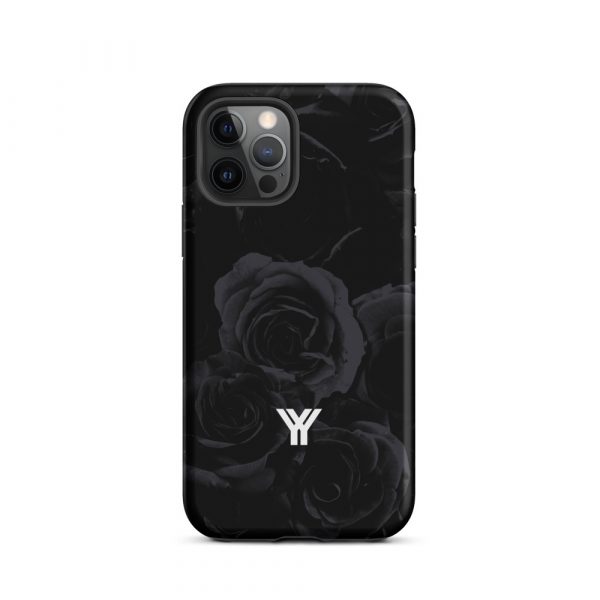 Designer Hardcase iPhone® Handyhülle Midnight Roses 12 tough case for iphone matte iphone 12 pro front 6547d94e3bf2f