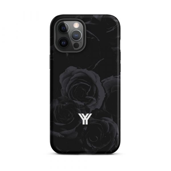 Designer Hardcase iPhone® Handyhülle Midnight Roses 14 tough case for iphone matte iphone 12 pro max front 6547d94e3c01d