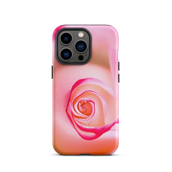 Designer Hardcase iPhone® Handyhülle Pink Roses 19 tough case for iphone matte iphone 13 pro front 6547db710150b